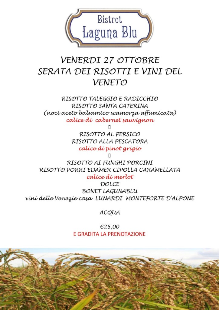SERATA DEI RISOTTI
